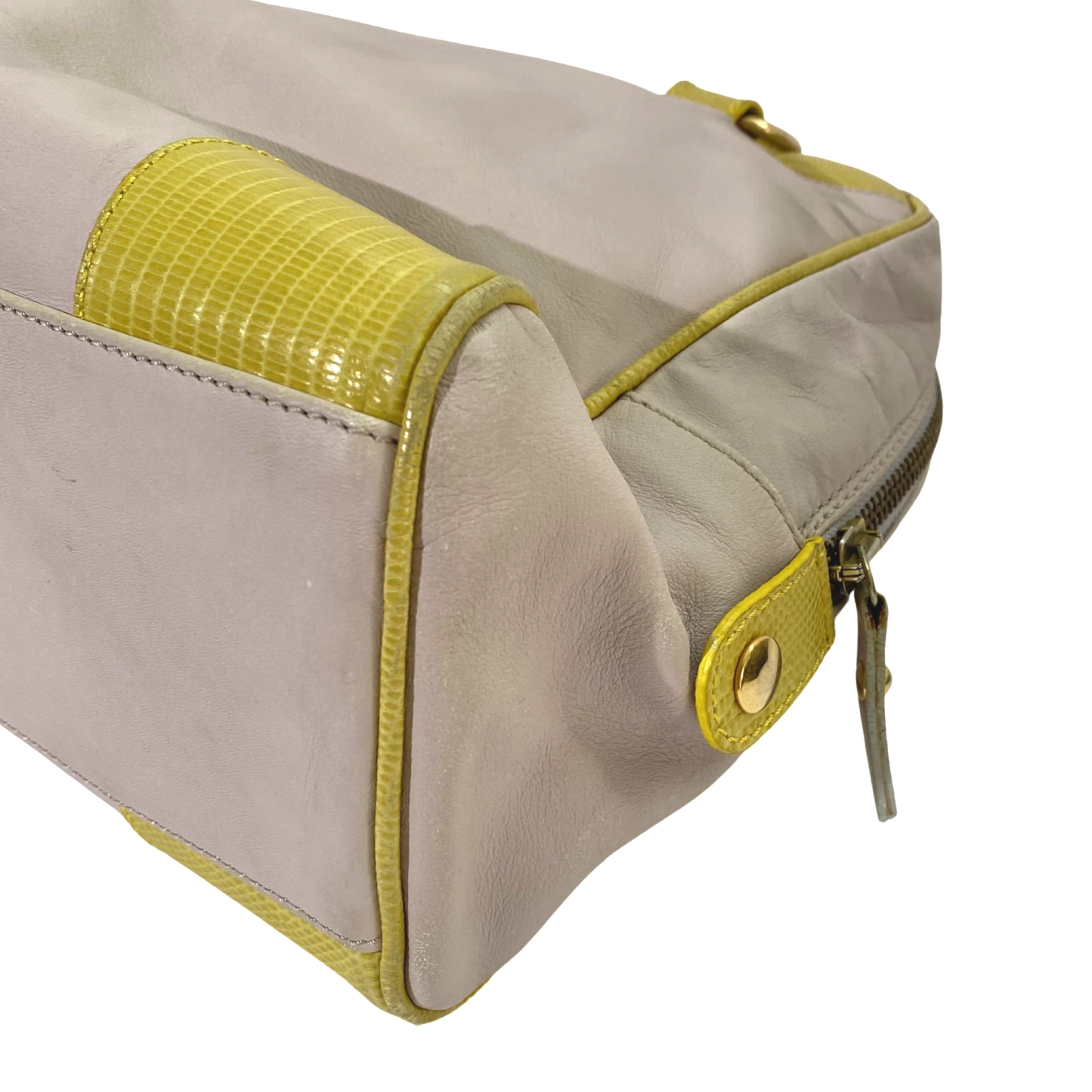Dolce and Gabbana 2000s Purple / Yellow Chain Shoulder Bag