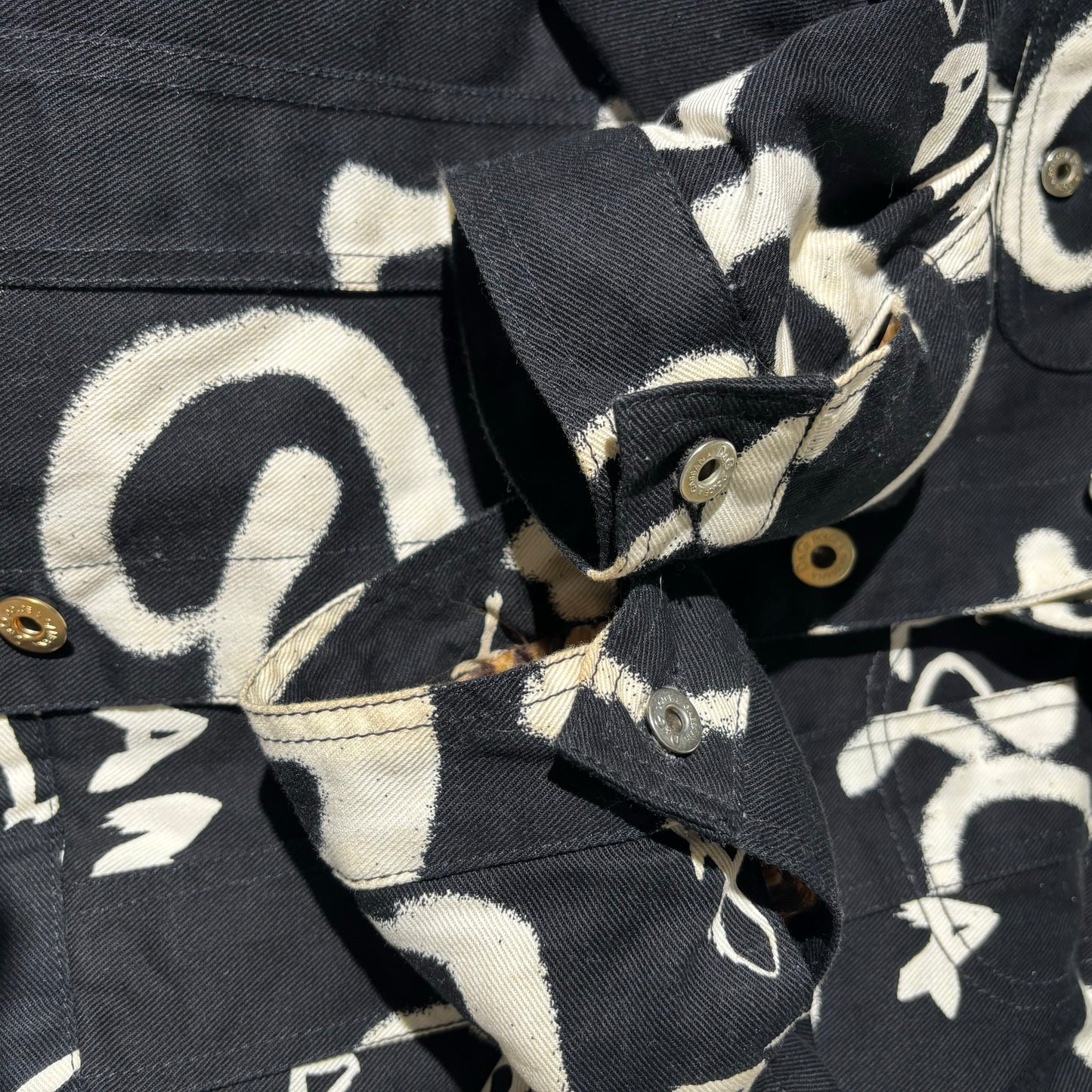 Dolce and Gabbana 2000s Graffiti Jacket Logo Black