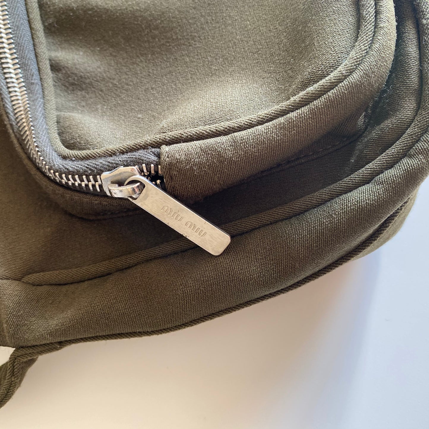 Miu Miu 90s Khaki Crossbody Bag