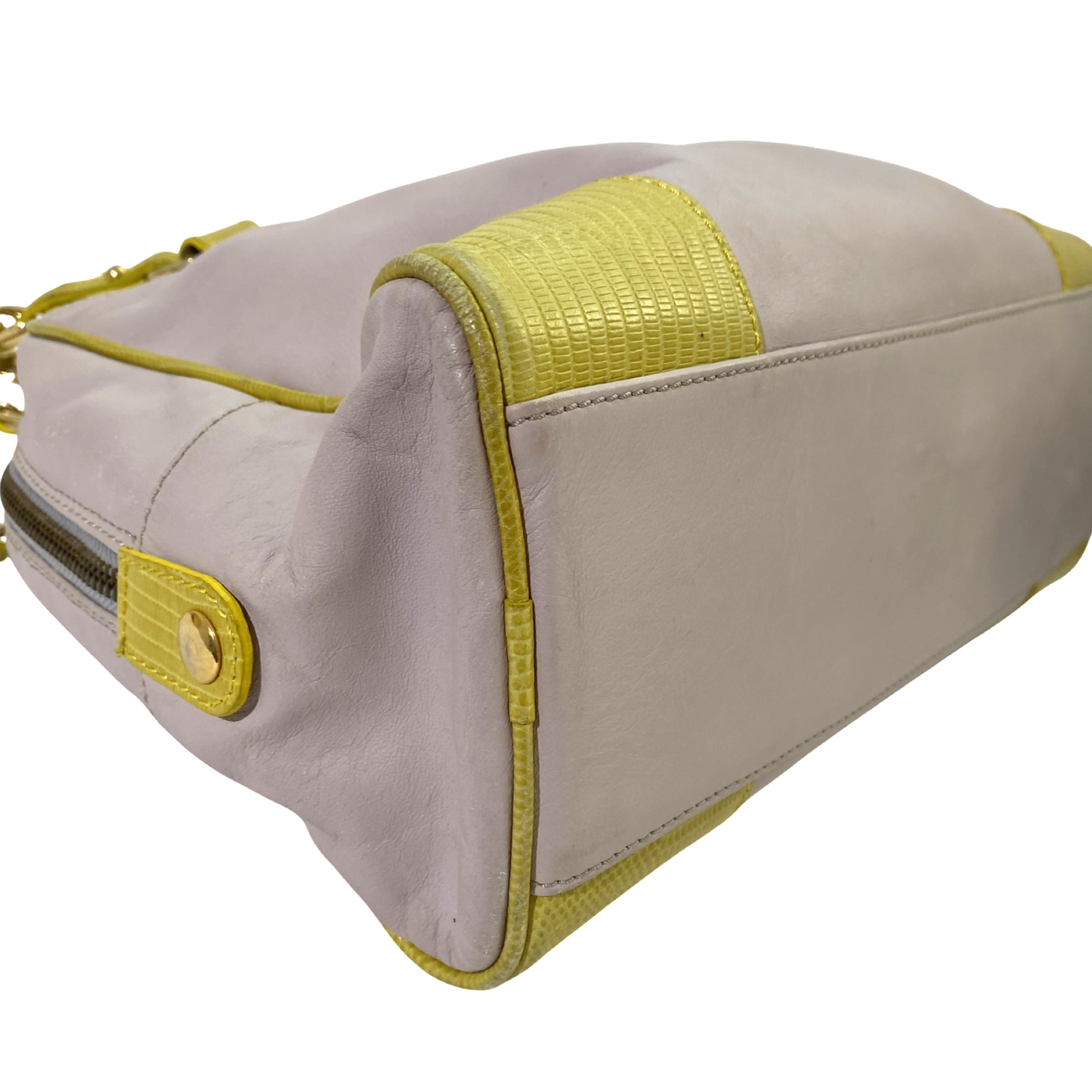 Dolce and Gabbana 2000s Purple / Yellow Chain Shoulder Bag