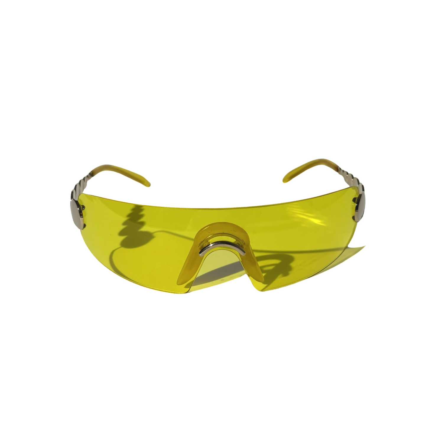 Dior 2002 Spring Yellow Shield Rimless Sunglasses