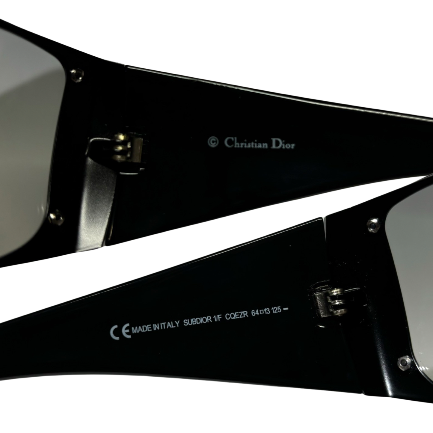 Dior 2000s Dior Logo Black Sunglasses
