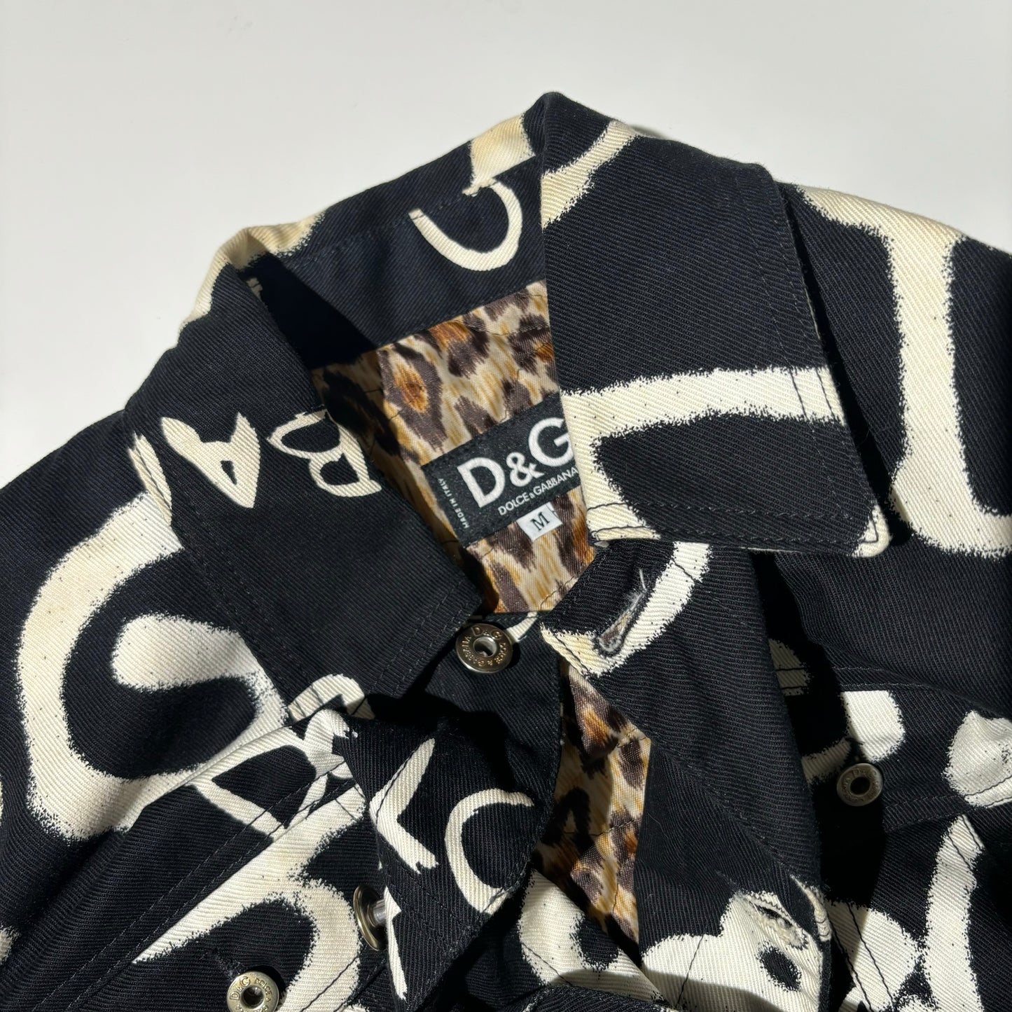 Dolce and Gabbana 2000s Graffiti Jacket Logo Black