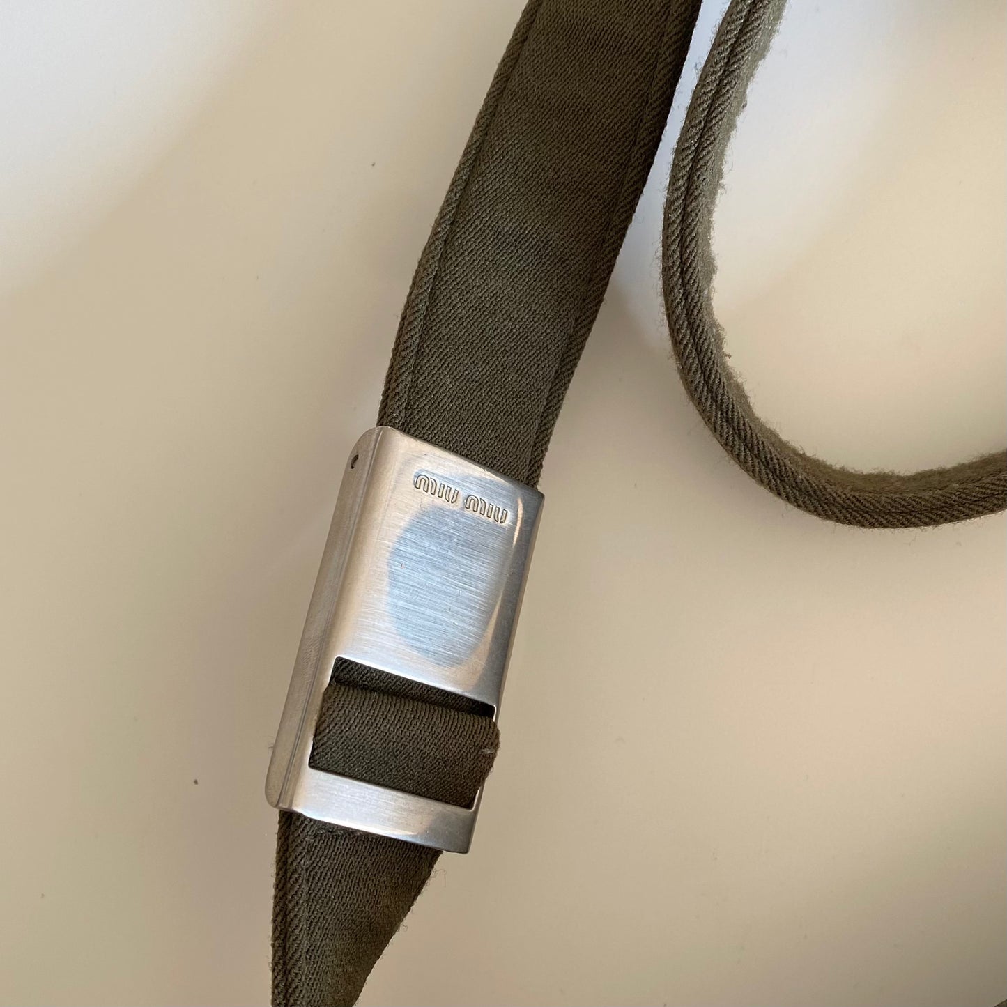 Miu Miu 90s Khaki Crossbody Bag