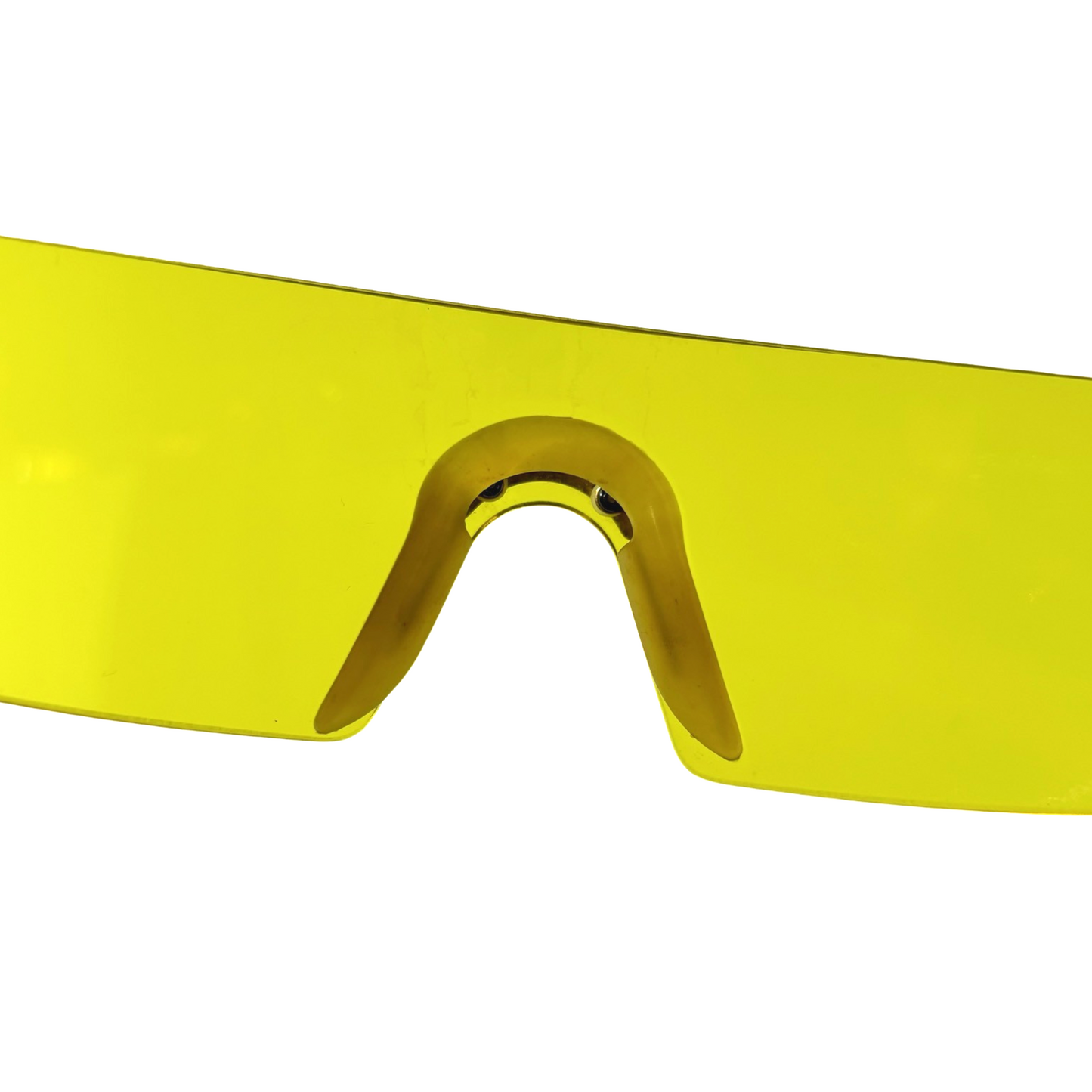 Dior 2002 Spring Yellow Shield Rimless Sunglasses