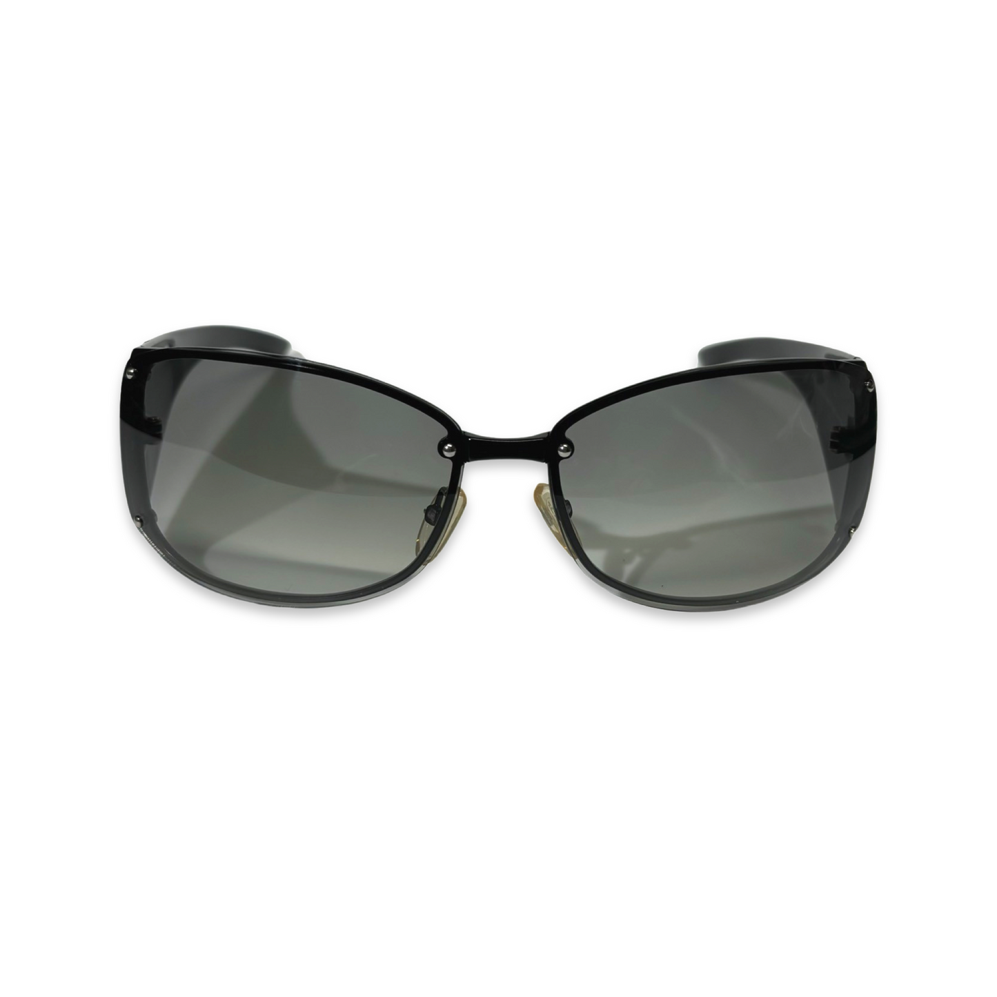 Dior 2000s Dior Logo Black Sunglasses