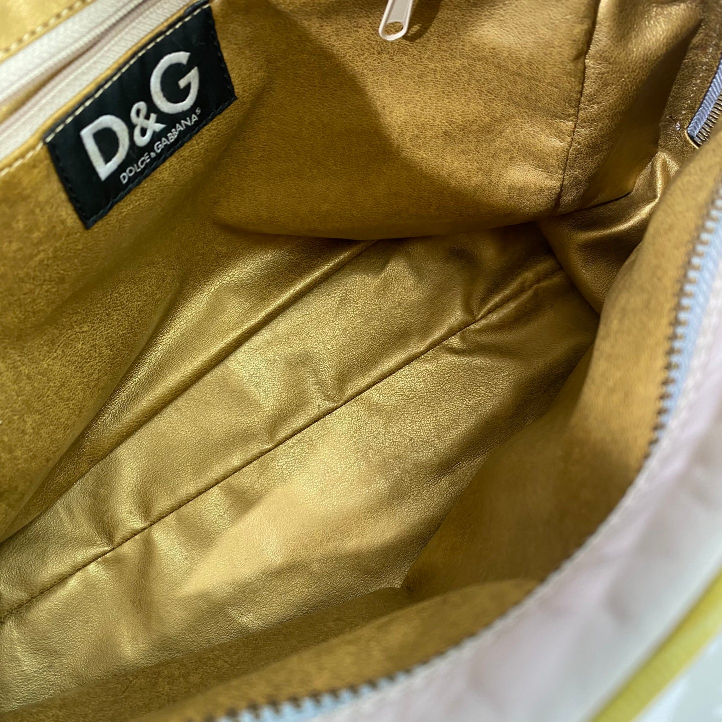 Dolce and Gabbana 2000s Purple / Yellow Chain Shoulder Bag