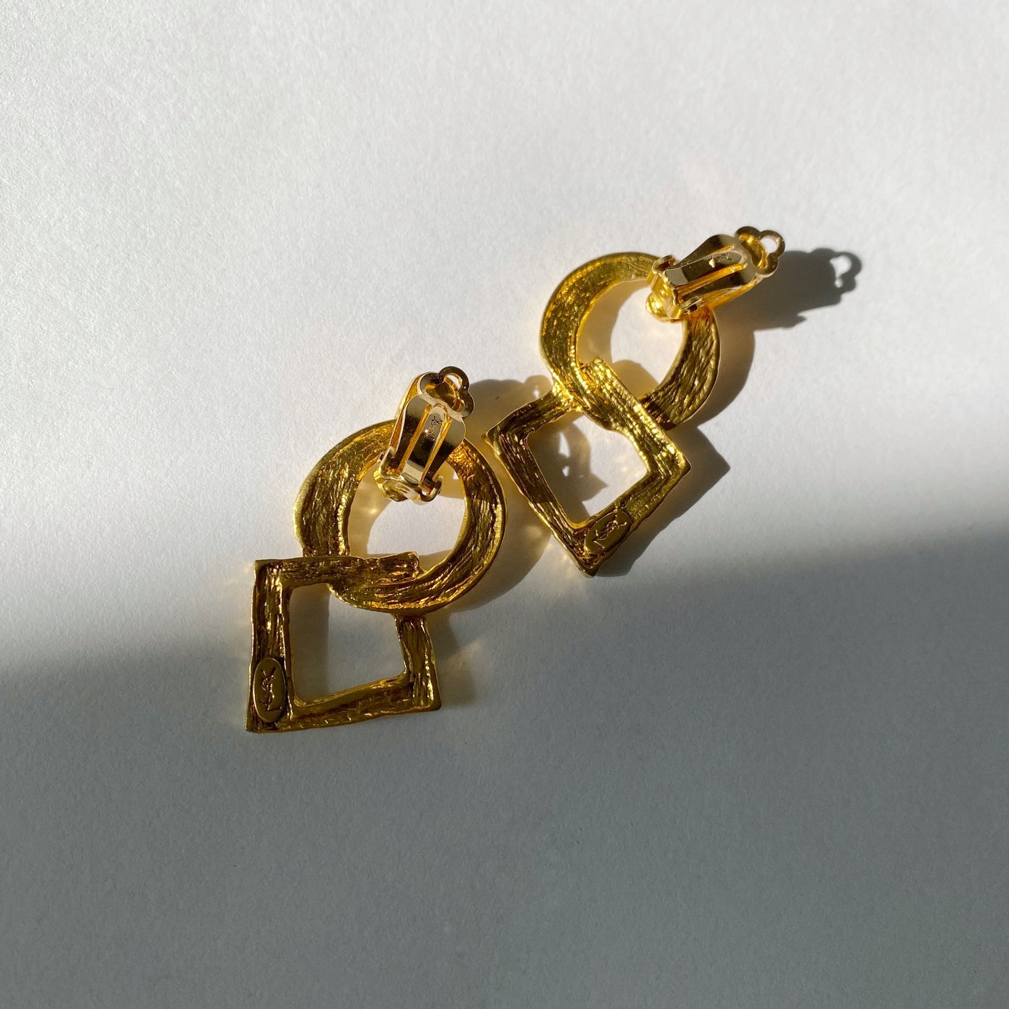 YSL 90s Gold Clip-on Earrings