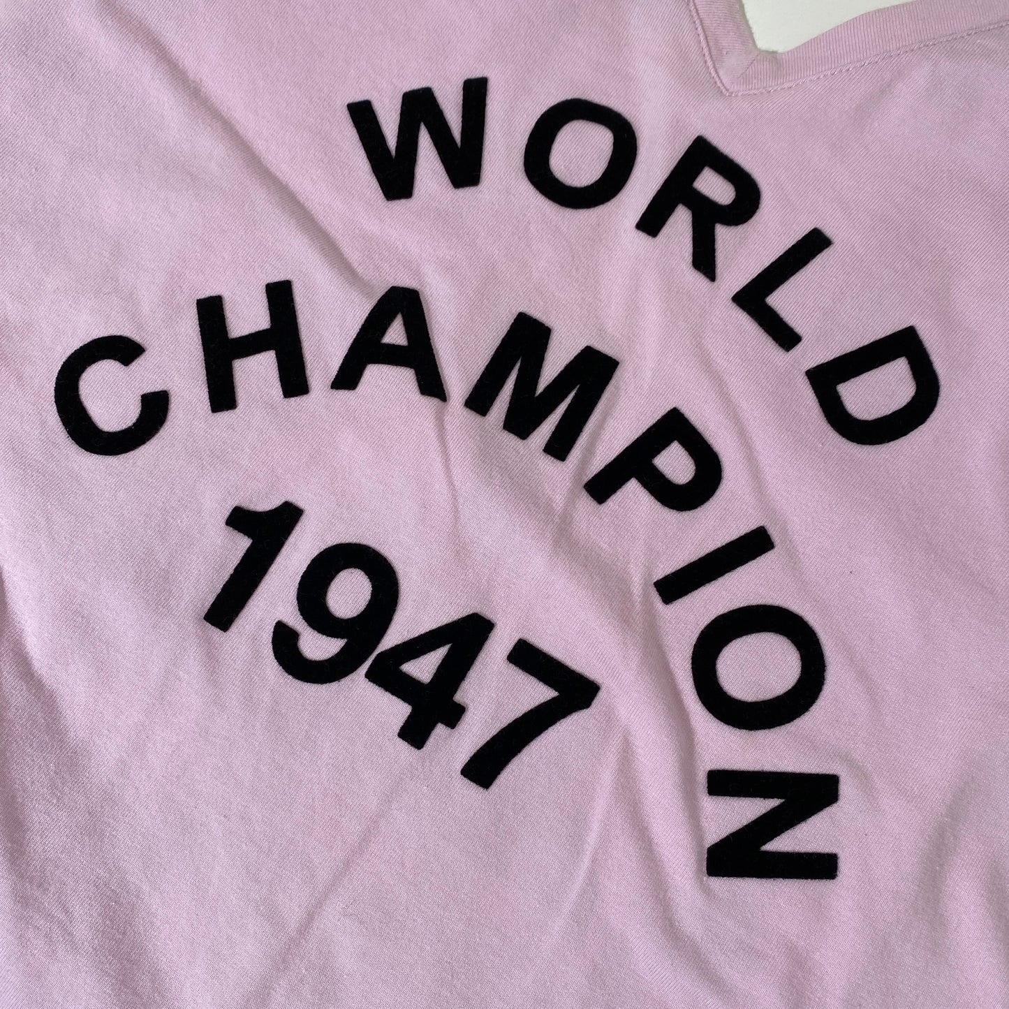 Dior 2003 Pink J'adore Dior V Neck T-shirt