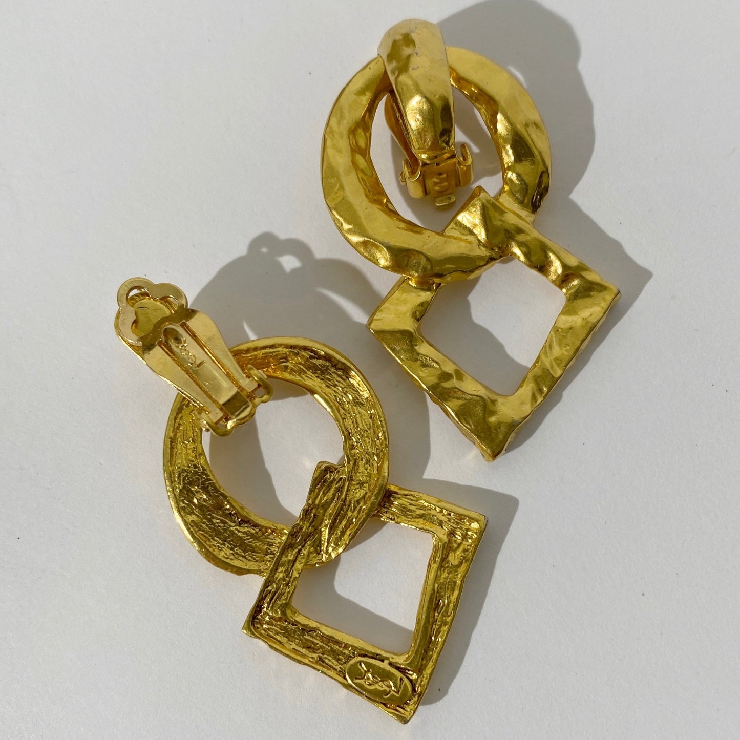 YSL 90s Gold Clip-on Earrings