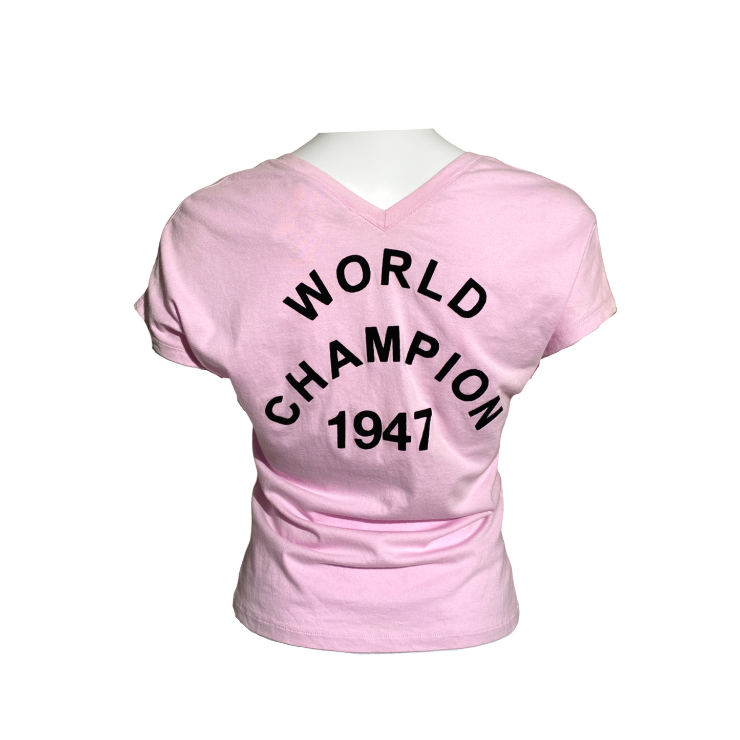 Dior 2003 Pink J'adore Dior V Neck T-shirt