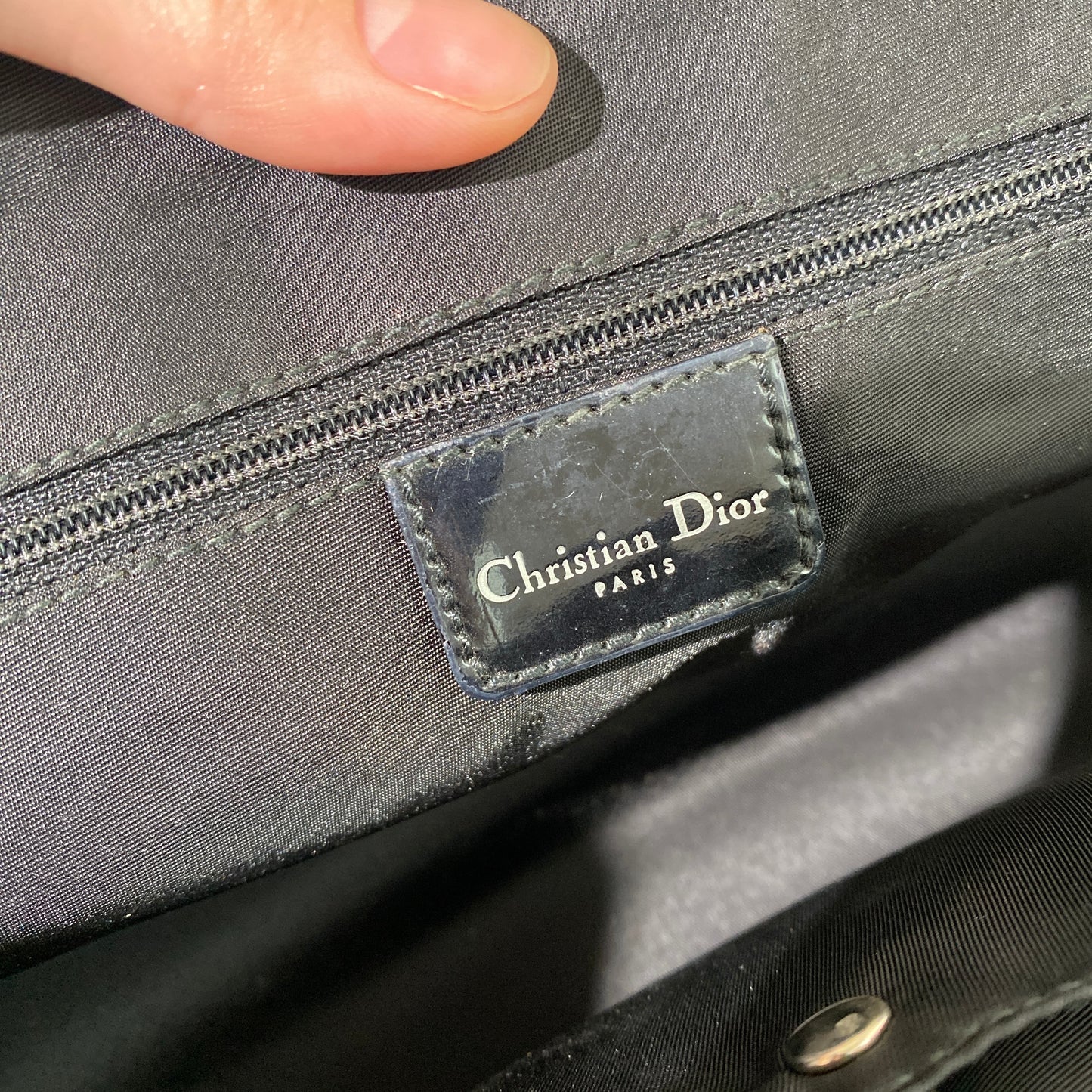 Dior 2001 Spring Montaigne Chris 1947 Black Handbag