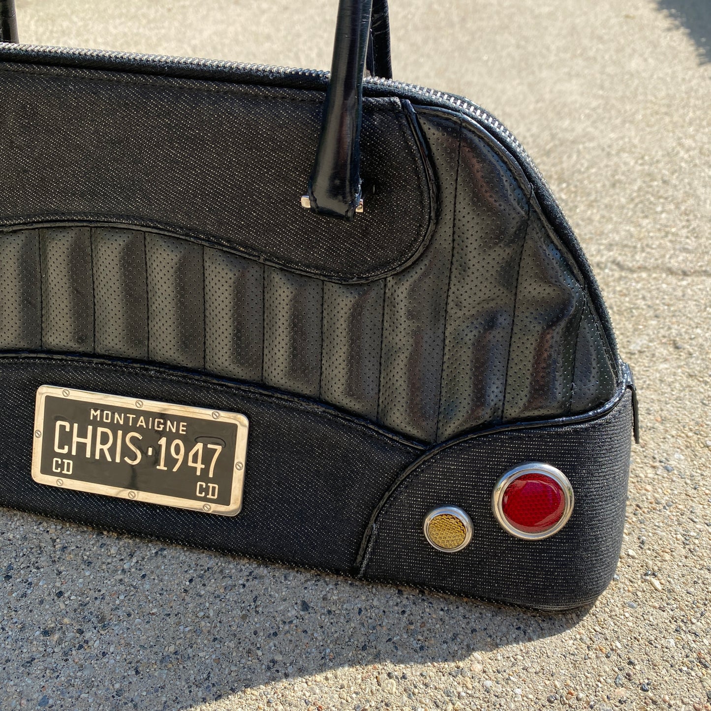 Dior 2001 Spring Montaigne Chris 1947 Black Handbag