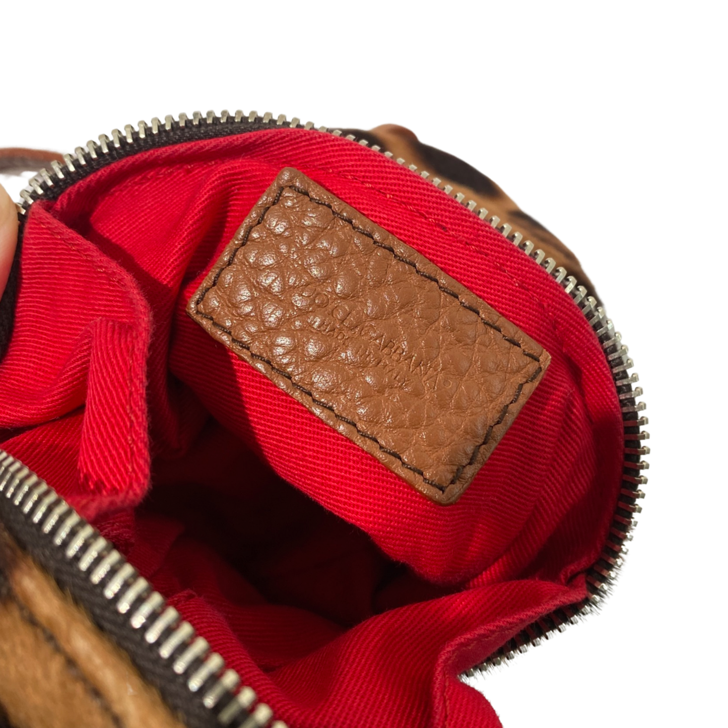 Dolce & Gabbana Leopard Unborn Calf leather Crossbody Bag