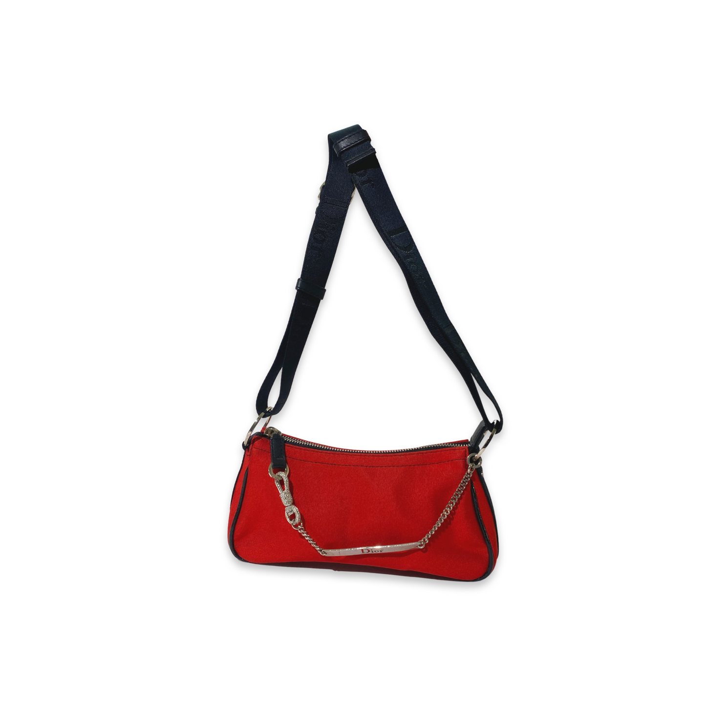 Dior 2004 Jersey Hardcore Red Shoulder Bag
