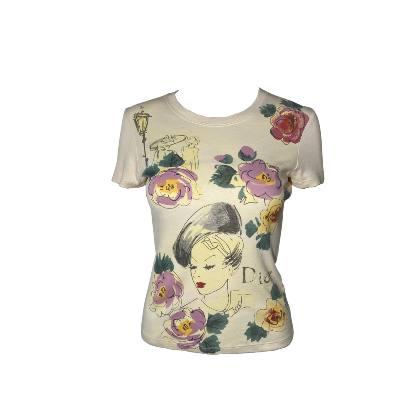 Dior 2005 Watercolor Print T-shirt