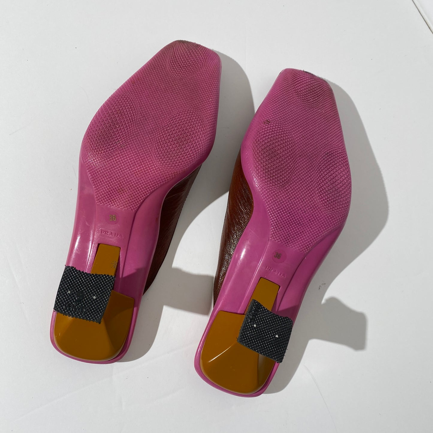 Prada 1999 AW Acorn Pointed Square Toe Heels