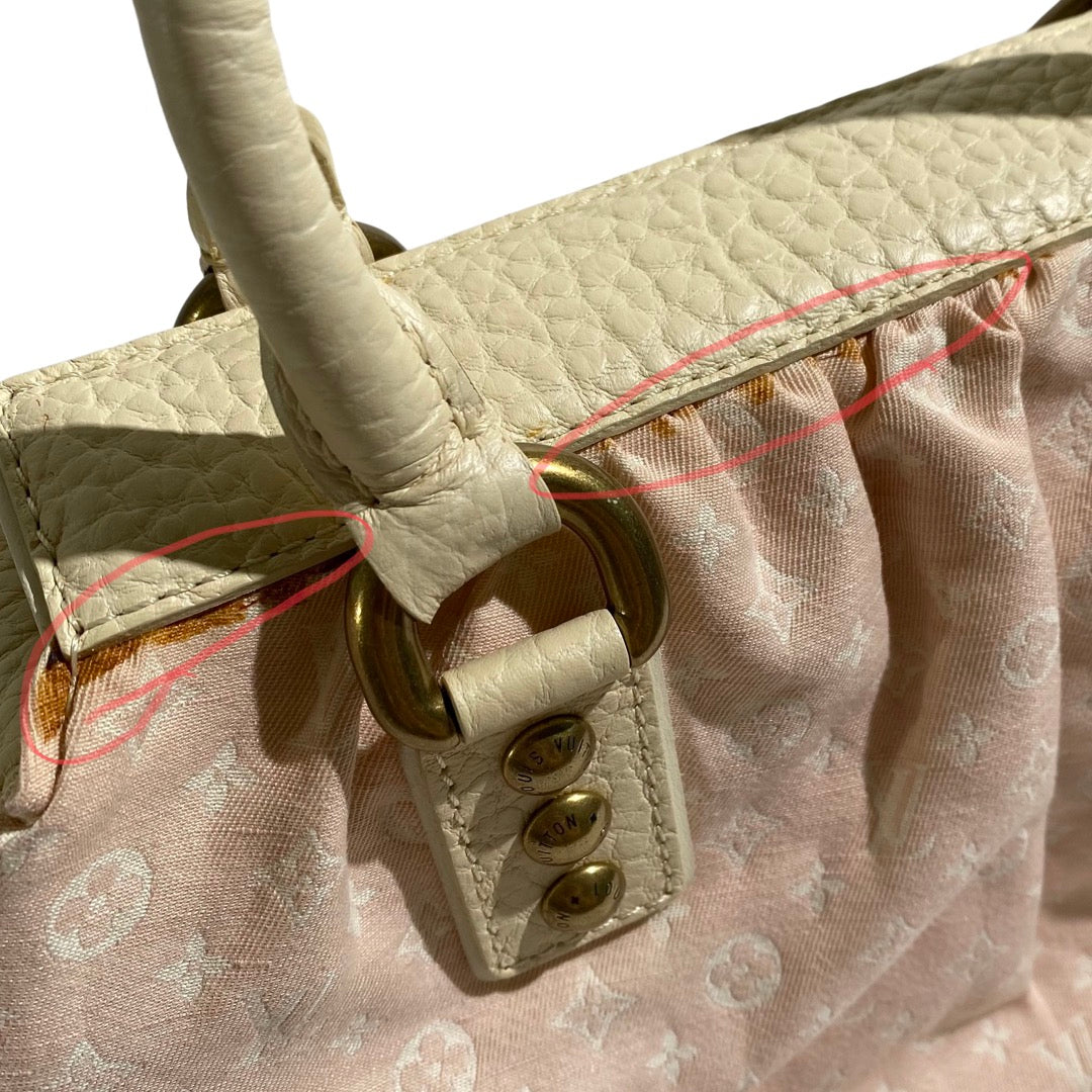 Louis Vuitton 2005 SS Mini Lin Baby Pink Handbag