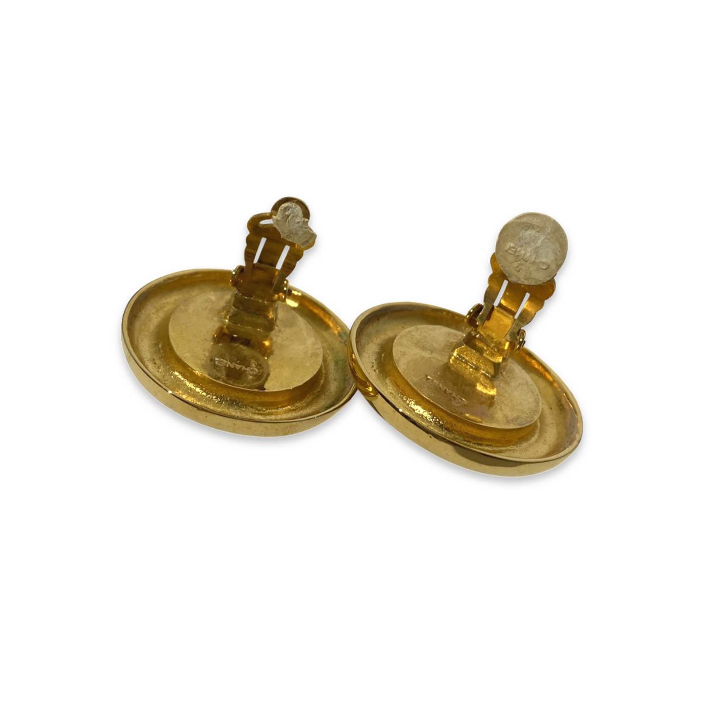 Chanel 1980s 31 Rue Cambon Telephone Number Pearl Clip on Earrings