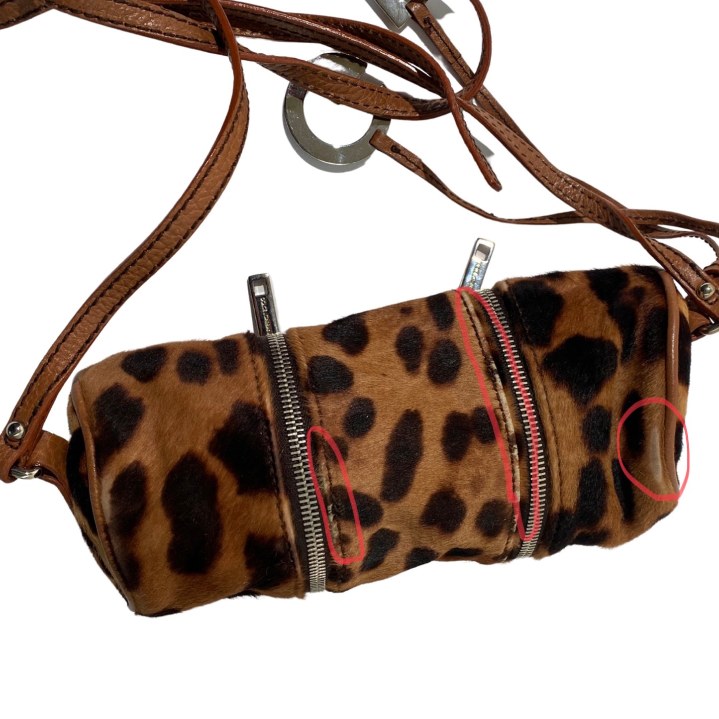 Dolce & Gabbana Leopard Unborn Calf leather Crossbody Bag