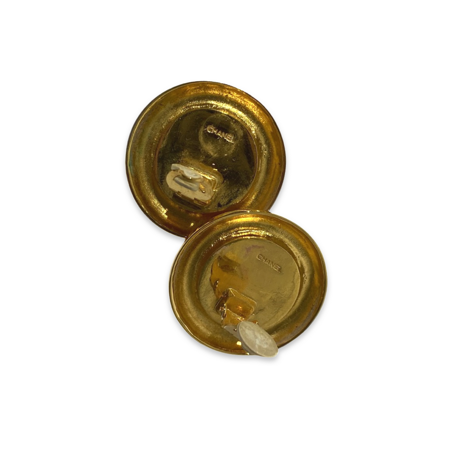 Chanel 1980s 31 Rue Cambon Telephone Number Pearl Clip on Earrings
