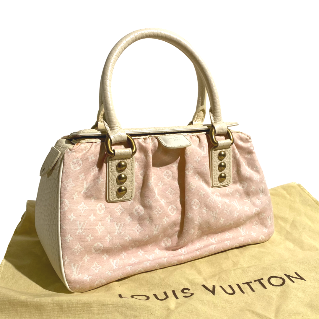 Louis Vuitton 2005 SS Mini Lin Baby Pink Handbag