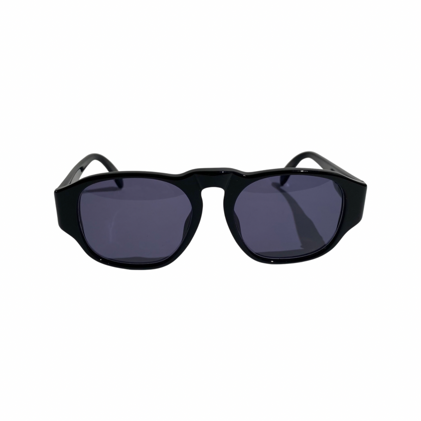 Chanel 90s Vintage CC Gold Mark 01452 Black Sunglasses