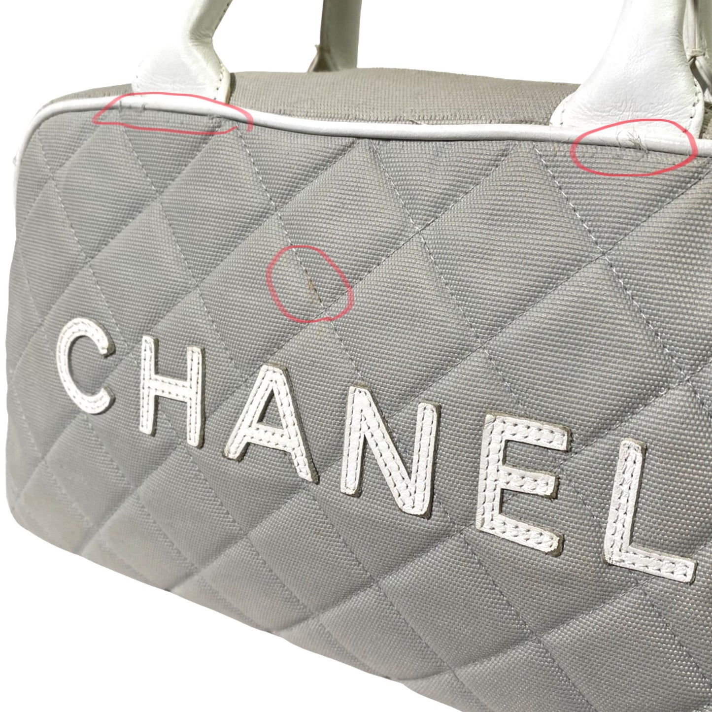 Chanel Sports Gray Quilted Mini Handbag