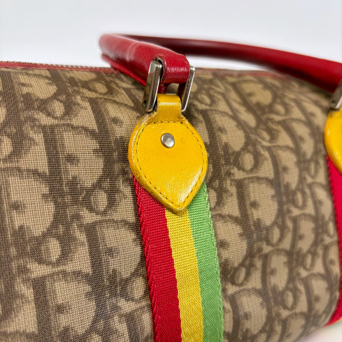 Dior 2004 Fall Trotter Rasta Boston Handbag