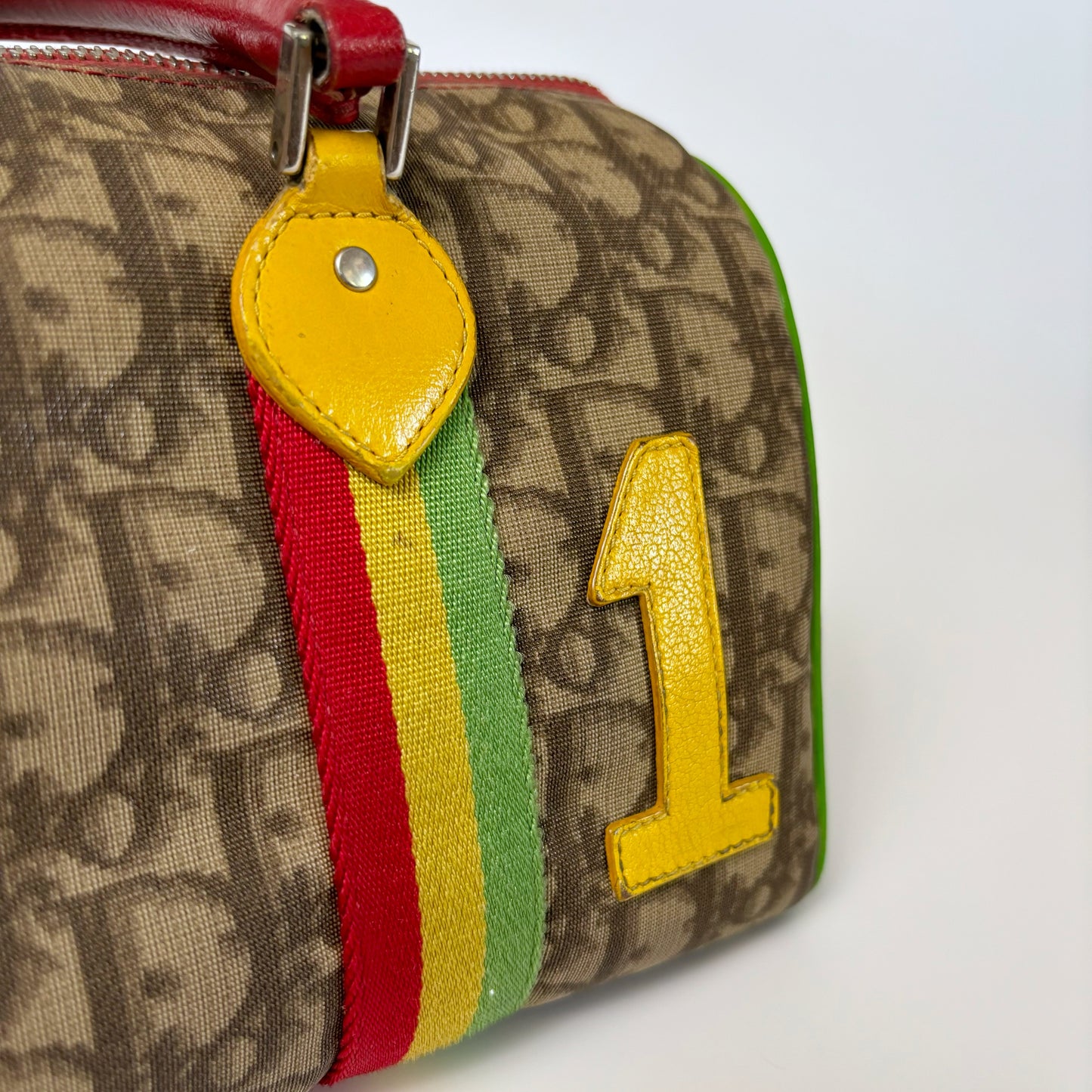 Dior 2004 Fall Trotter Rasta Boston Handbag