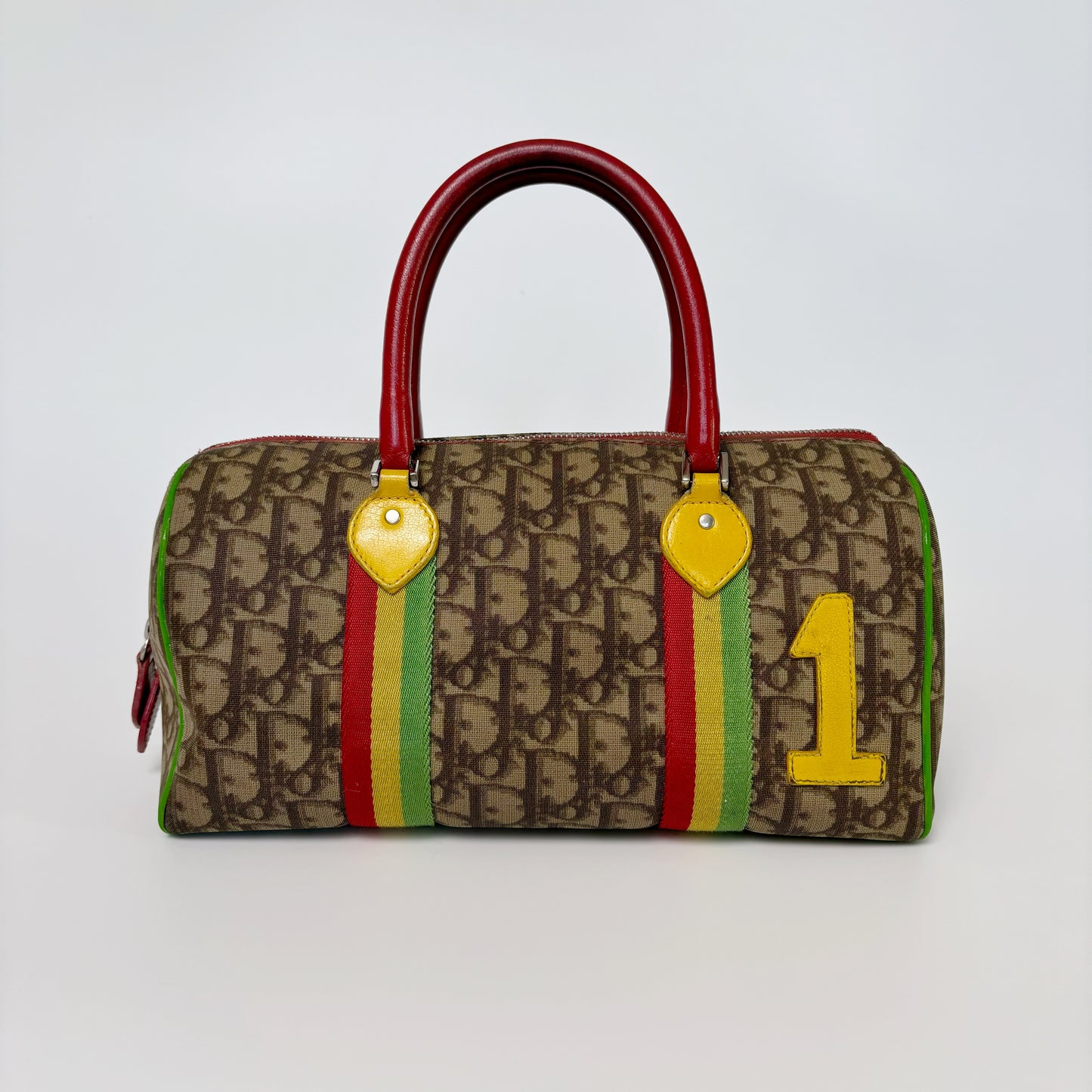 Dior 2004 Fall Trotter Rasta Boston Handbag