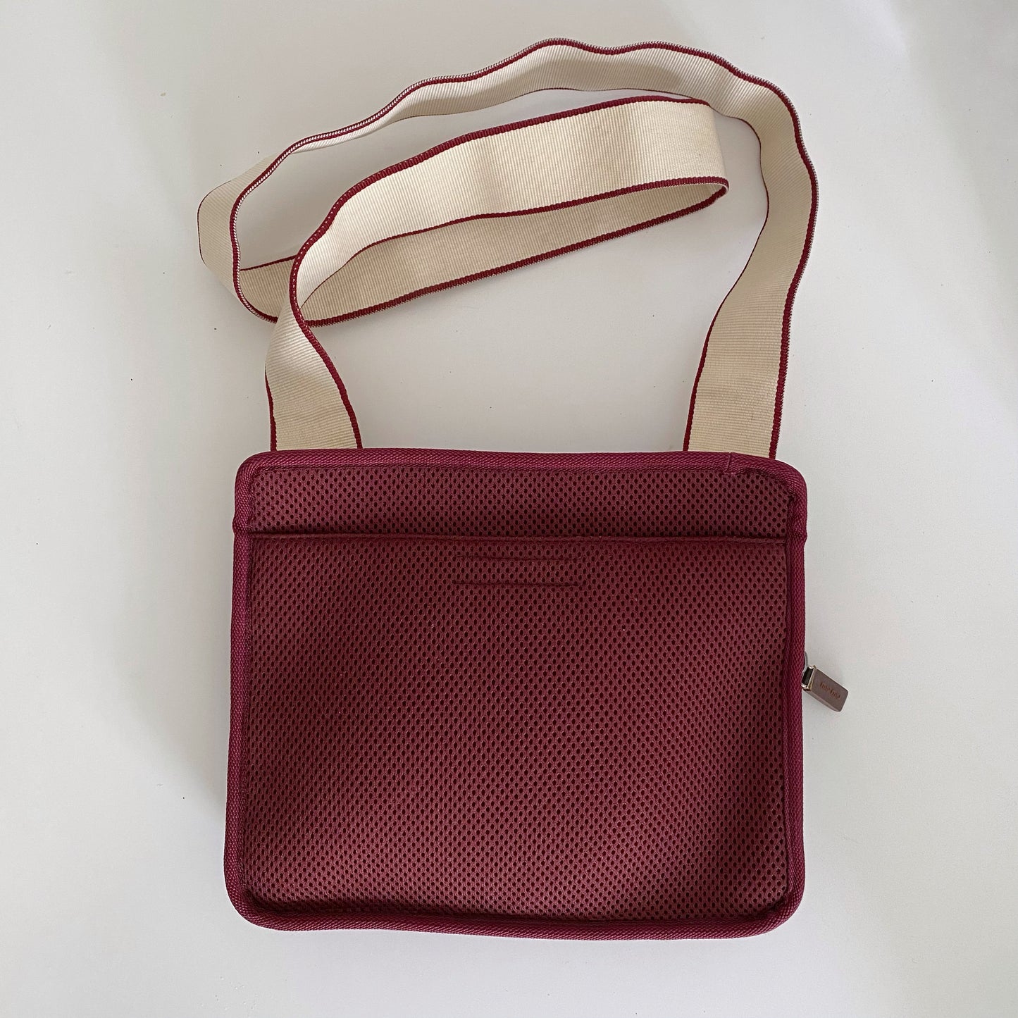 Miu Miu 1999 FW Burgundy Leather Crossbody Bag