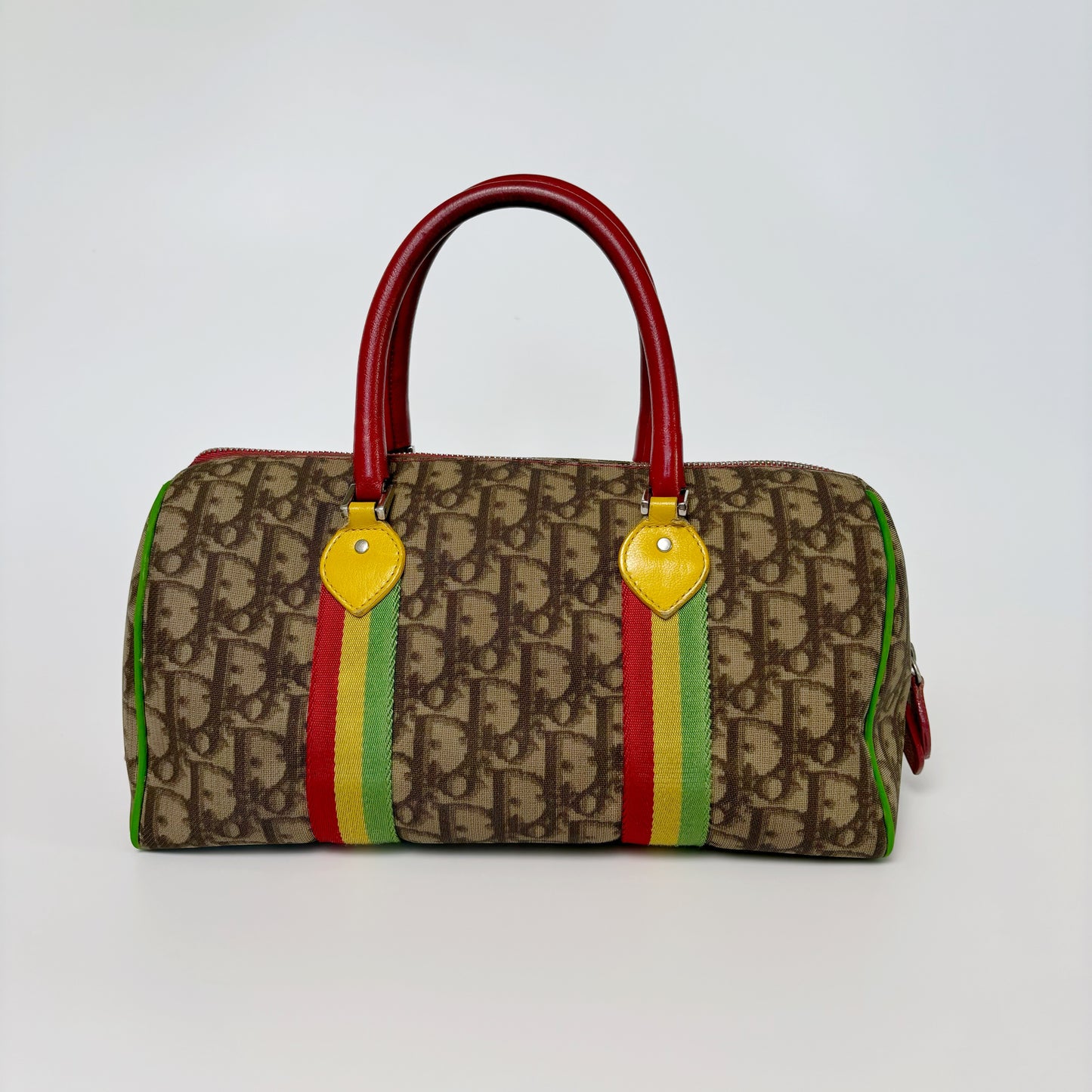 Dior 2004 Fall Trotter Rasta Boston Handbag