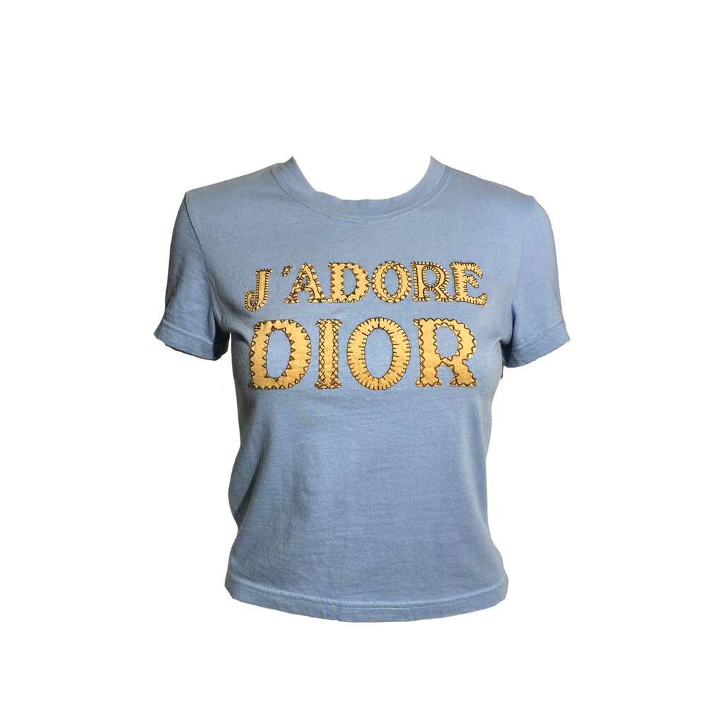 Dior 2003 J'adore Dior Blue T-shirt