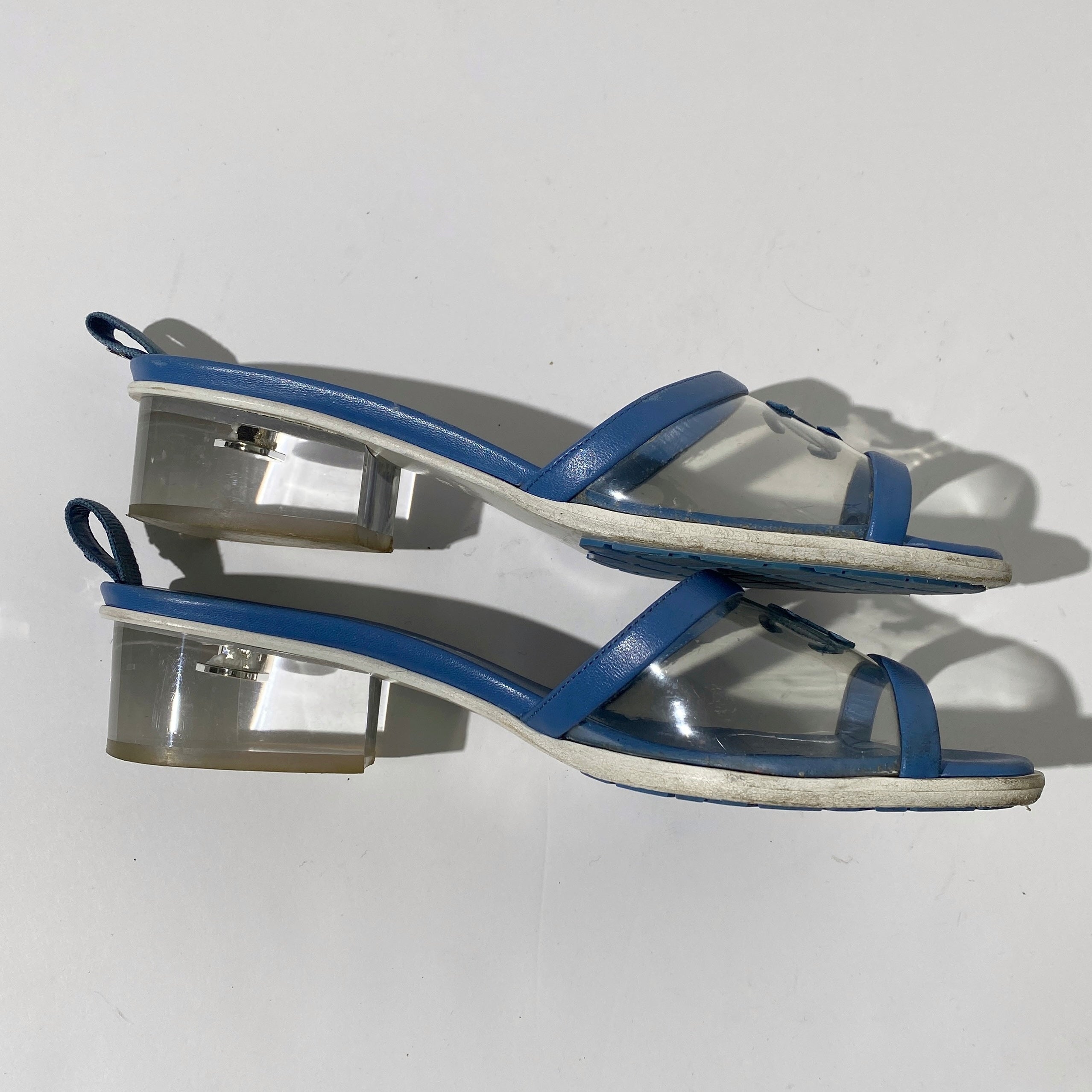 Chanel transparent mules online