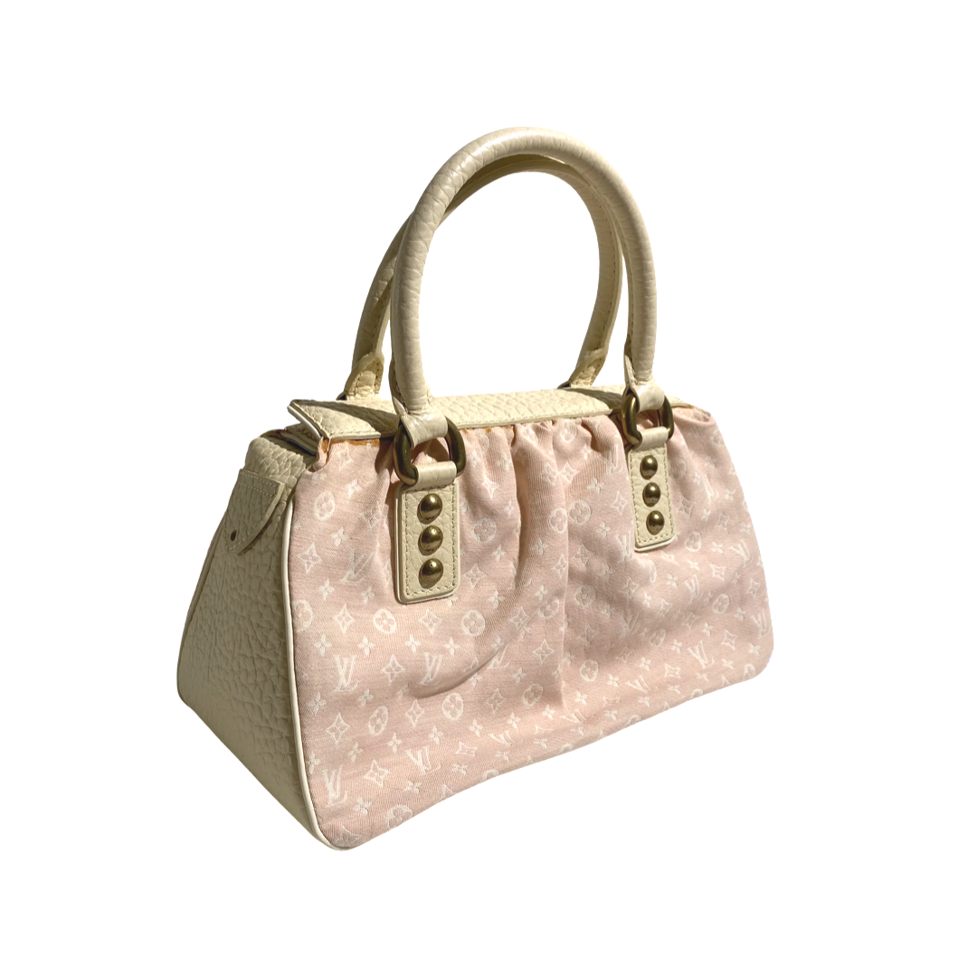 Louis Vuitton 2005 SS Mini Lin Baby Pink Handbag