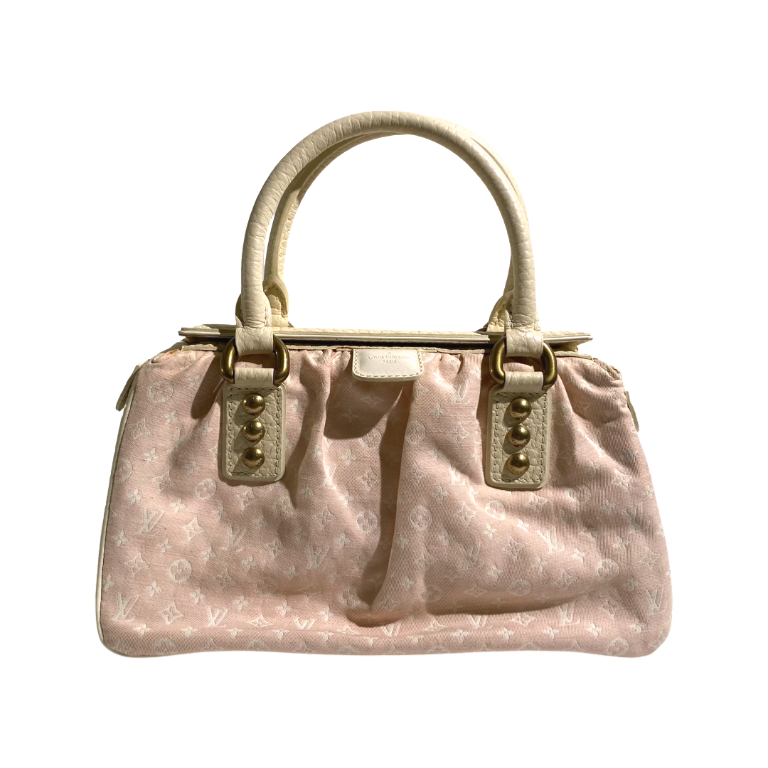 Louis Vuitton 2005 SS Mini Lin Baby Pink Handbag