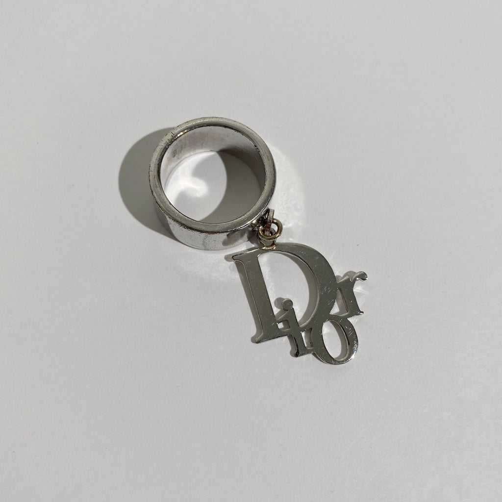 Dior 2000s Silver Logo 6 Ring