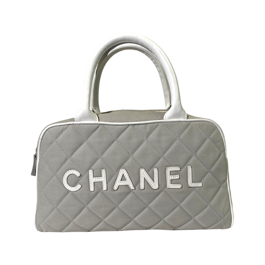 Chanel Sports Gray Quilted Mini Handbag